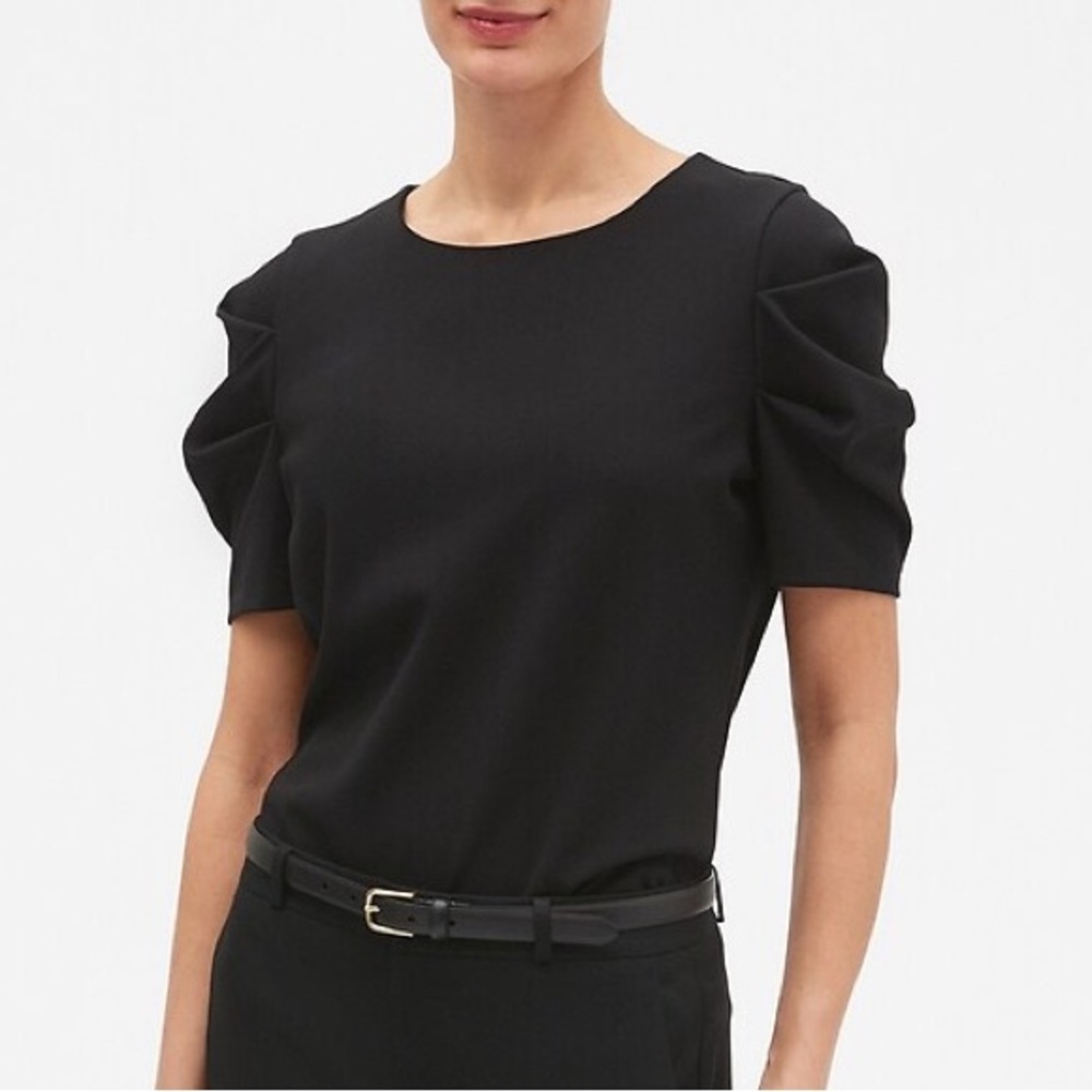 Banana Republic Pleat Sleeve Top